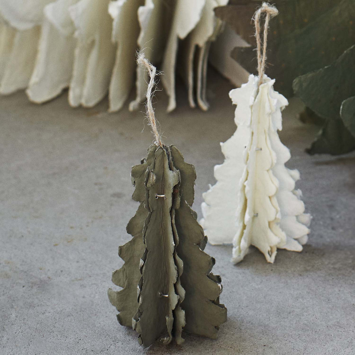 Hanging Paper Christmas Tree