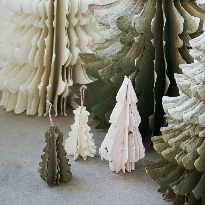 Hanging Paper Christmas Tree
