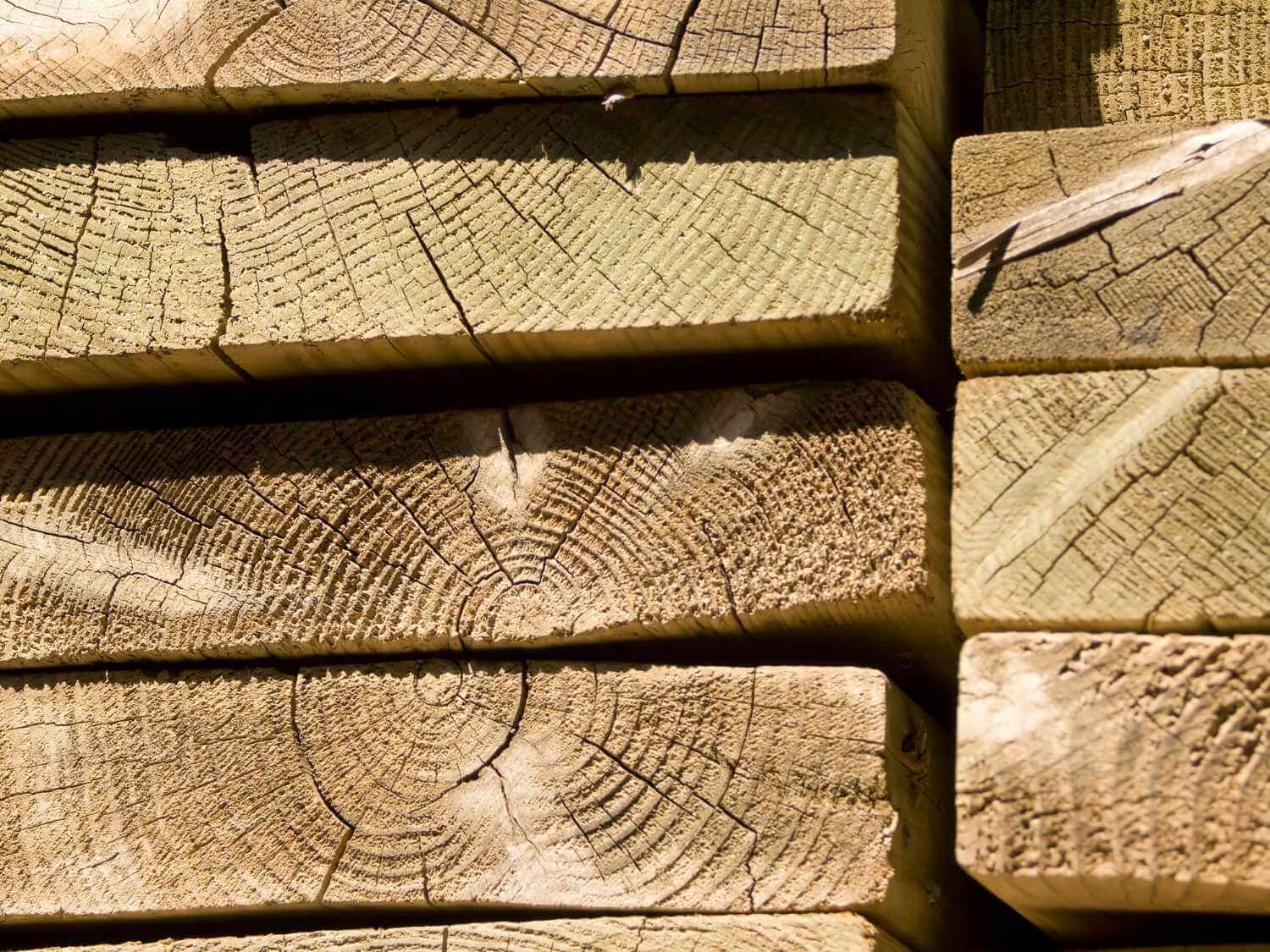 Scandinavian Pine wooden timber planks