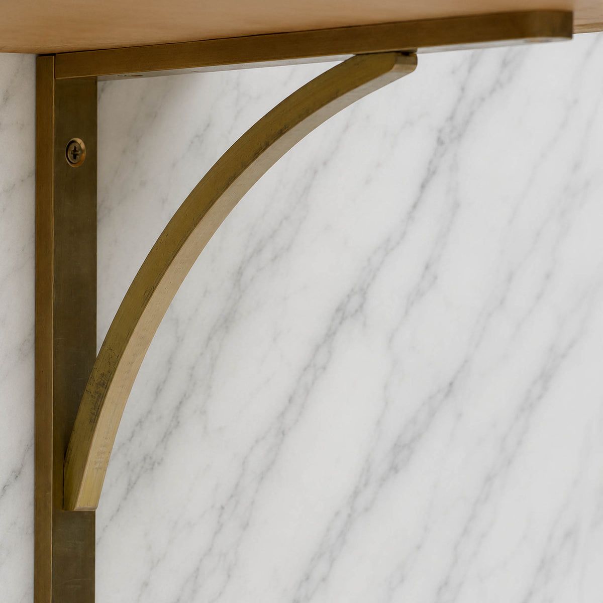 Solid Brass Shelf Bracket
