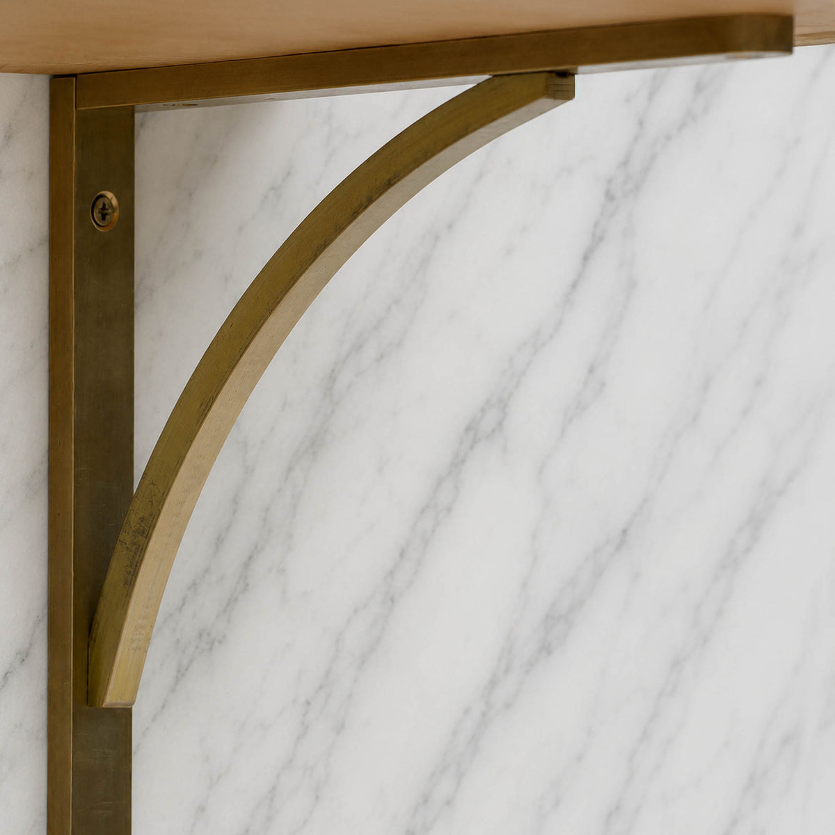 Handmade Brass Bracket Shelf