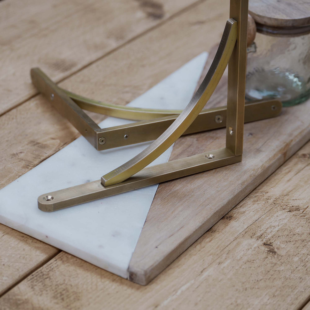 Solid Brass Shelf Bracket