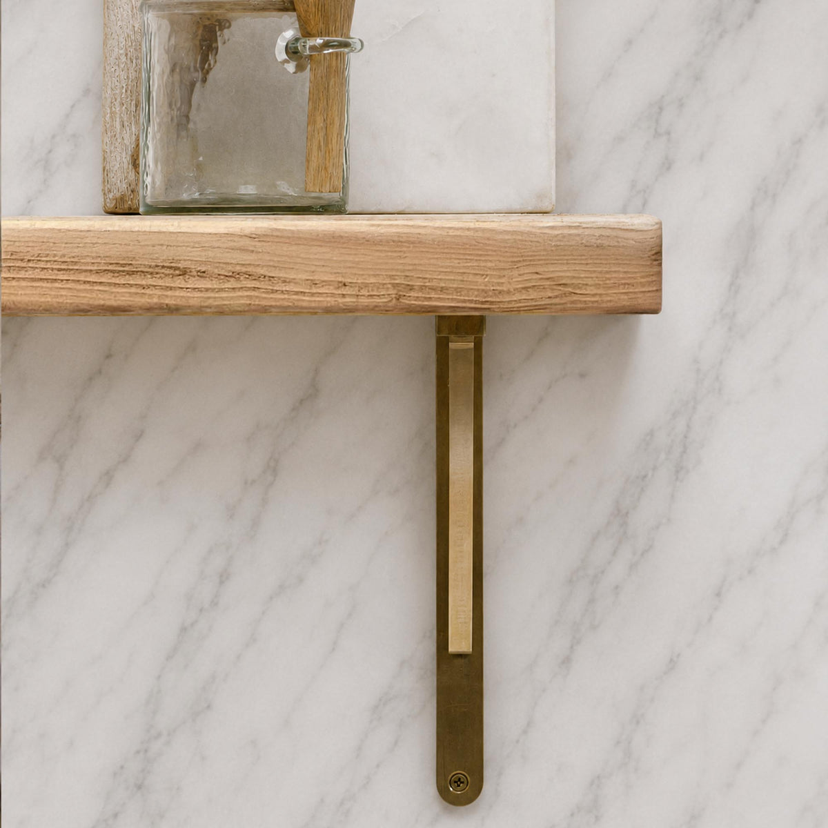 Handmade Brass Bracket Shelf