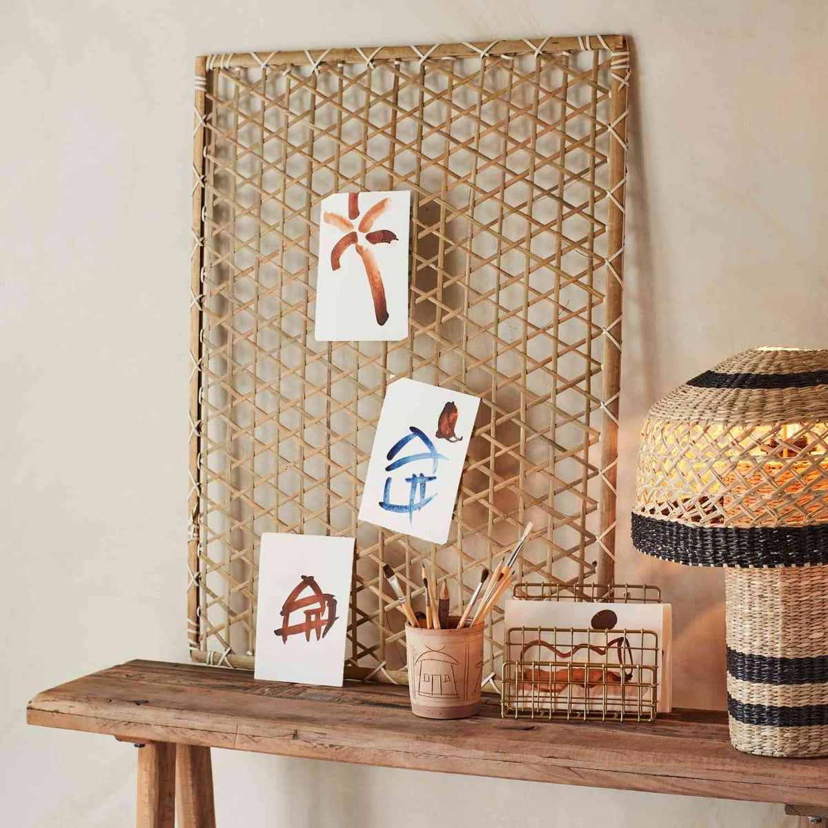 Bamboo Notice Board