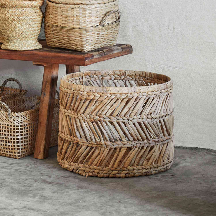 Water Hyacinth Baskets | Set of 3