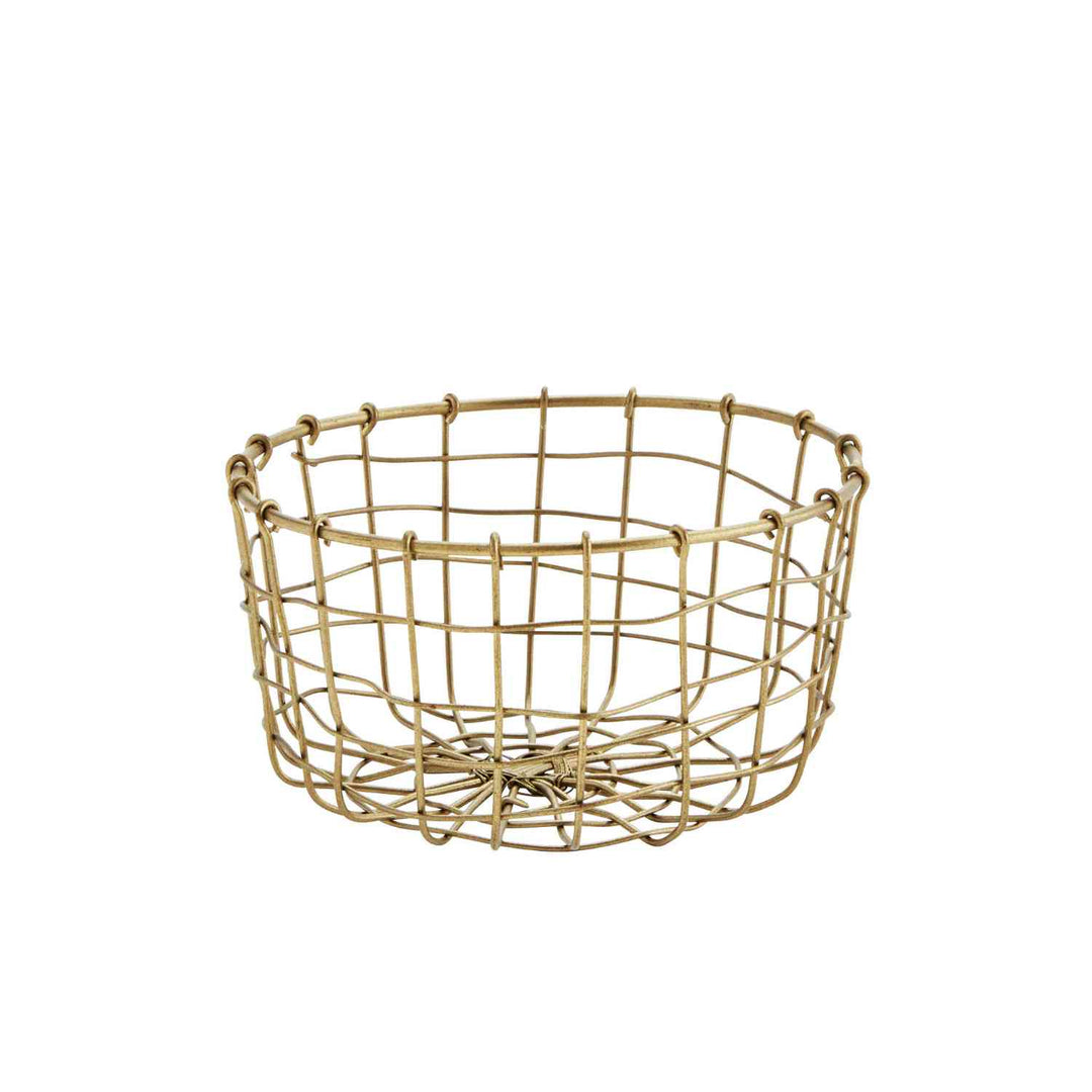 Round Brass Basket