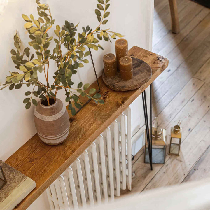 Rustic Console Table | Hairpin Legs