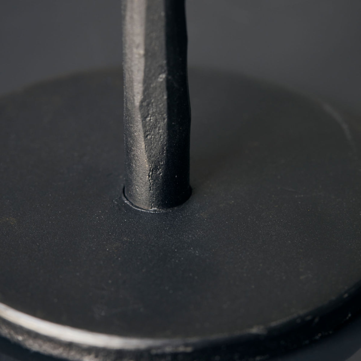 Hammered Candlestick Holder | Black