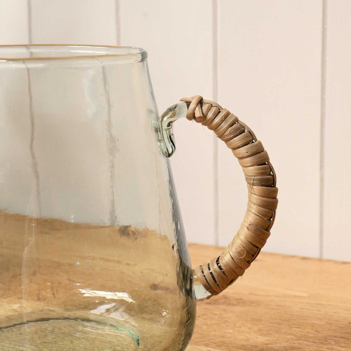 Glass Jar & Bamboo Handle