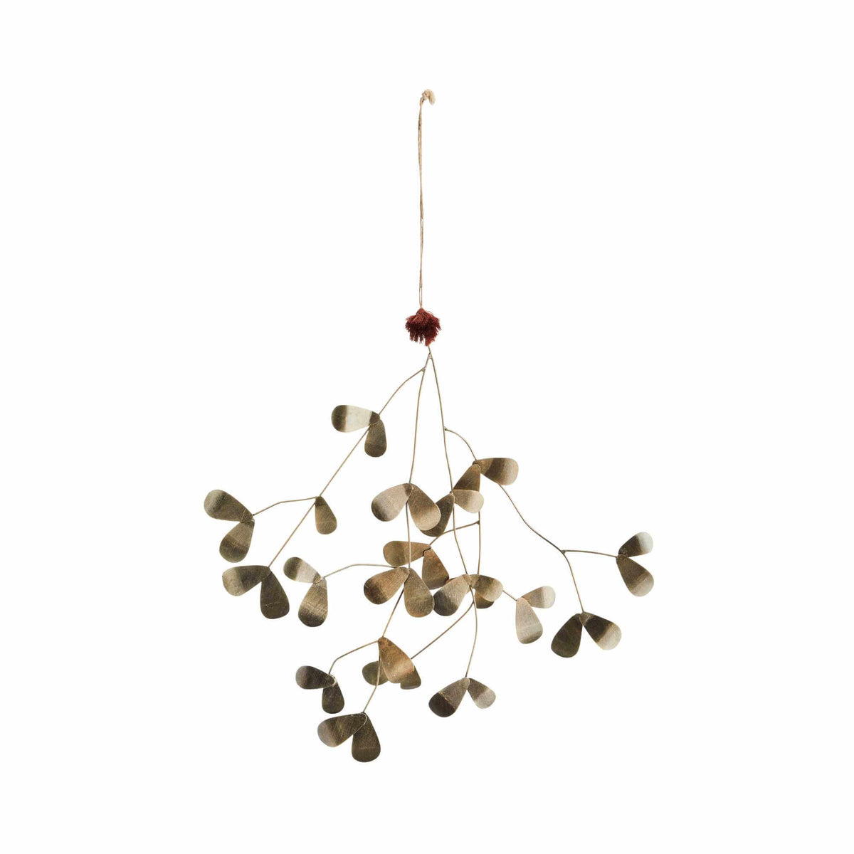 Hanging Brass Mistletoe | Large