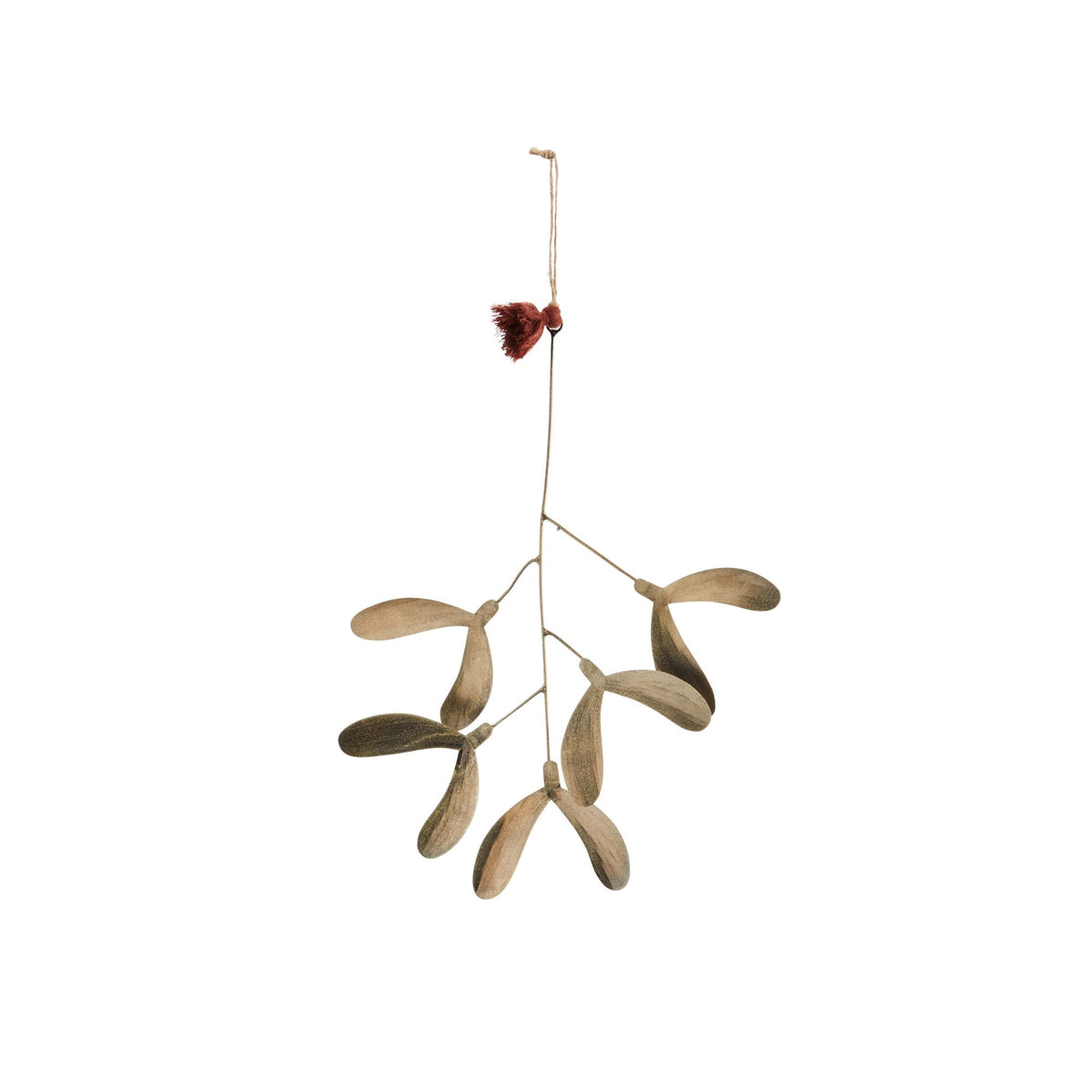 Hanging Brass Mistletoe | Small