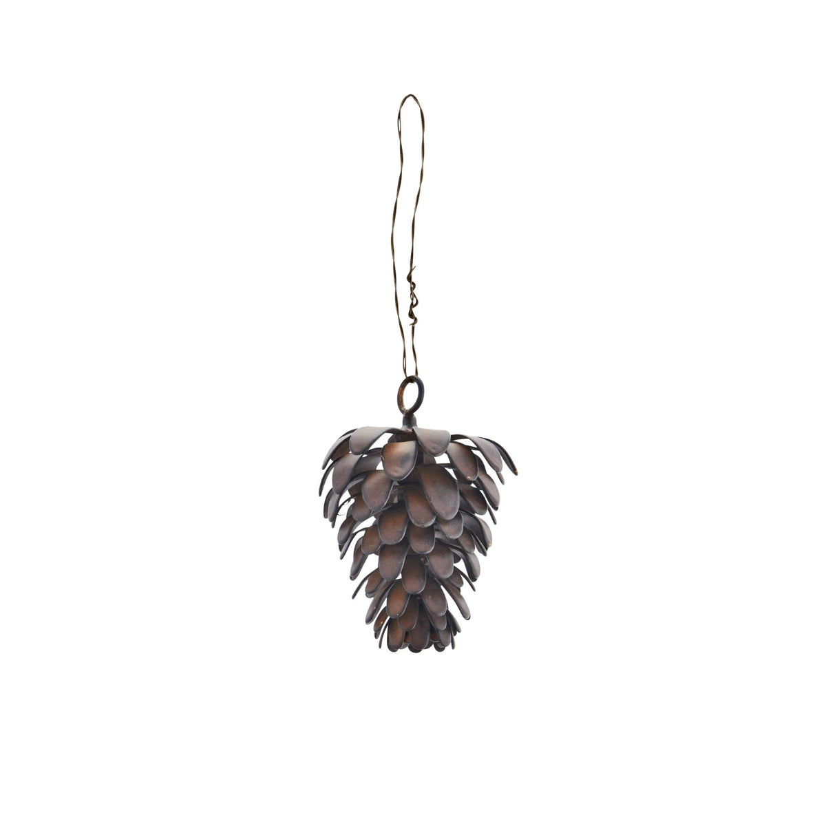 Hanging Brass Pinecone