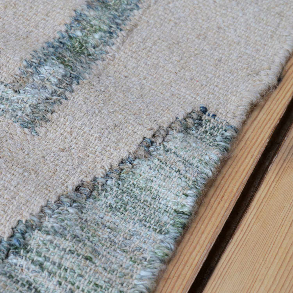 Natural Wool Rug | Moss Green
