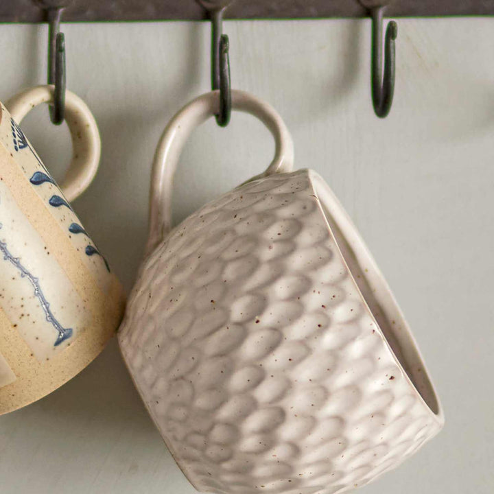 Stoneware Mugs | Flecked White