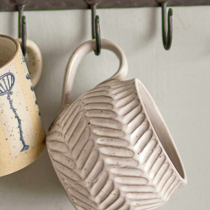 Stoneware Mugs | Flecked White