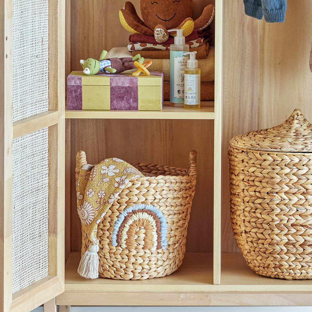 Nursery Storage Baskets | Rainbow & Mushroom