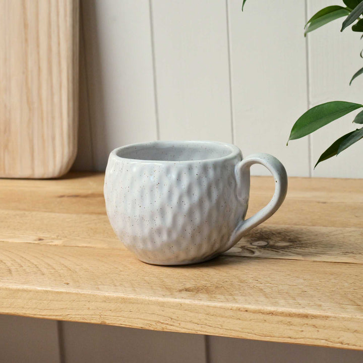 Stoneware Mugs | Flecked White