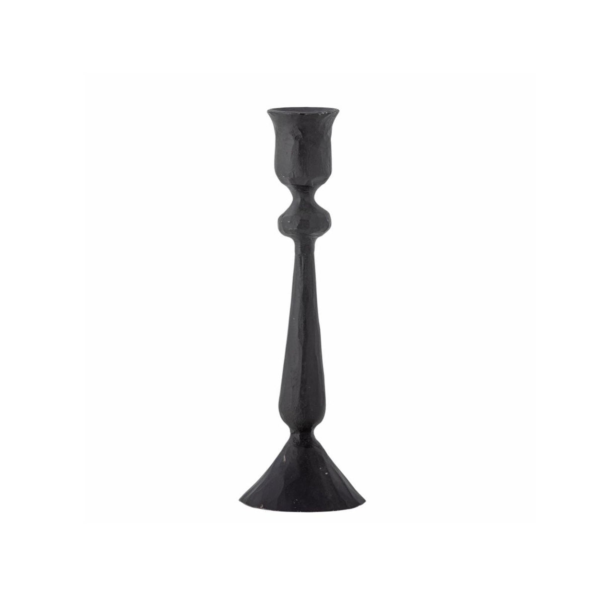 Rustic Candle Holder | Black Zinc