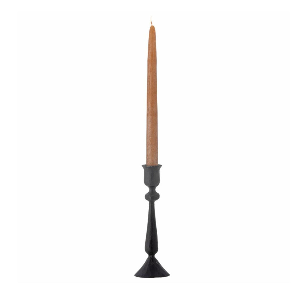 Rustic Candle Holder | Black Zinc