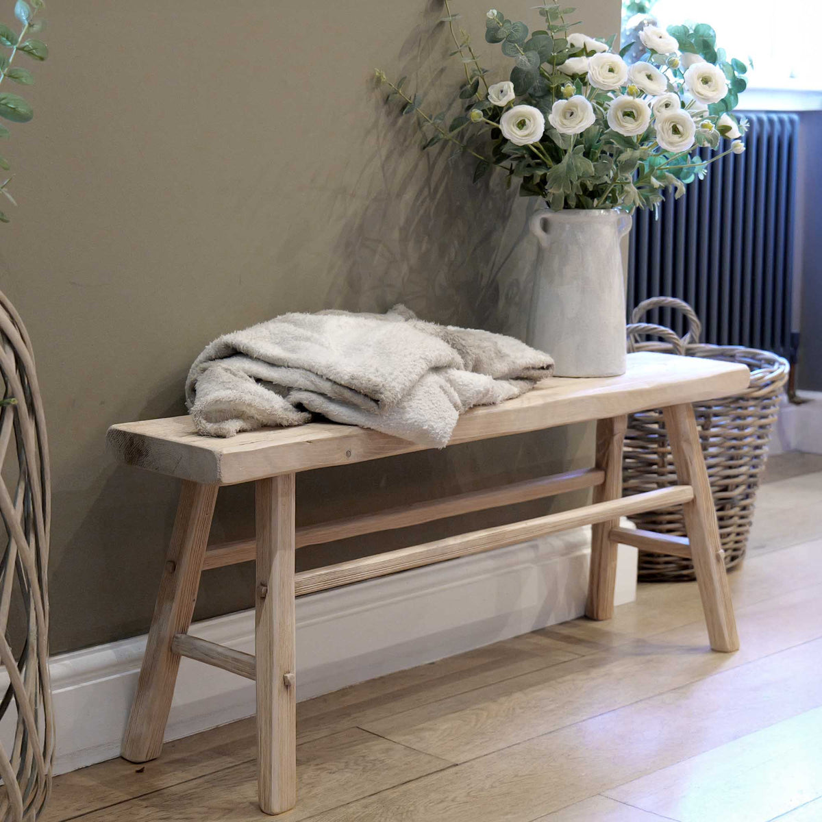 Rustic Reclaimed Hallway Bench