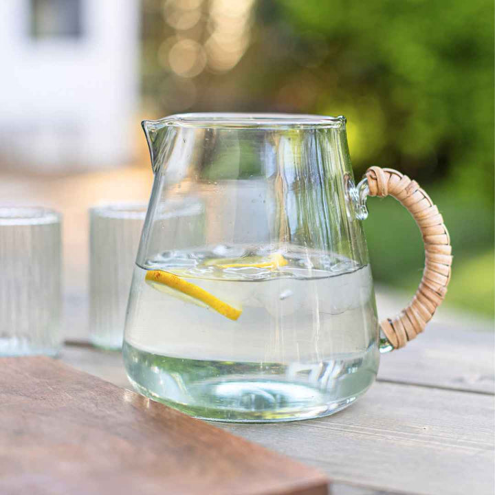 Glass Jar & Bamboo Handle