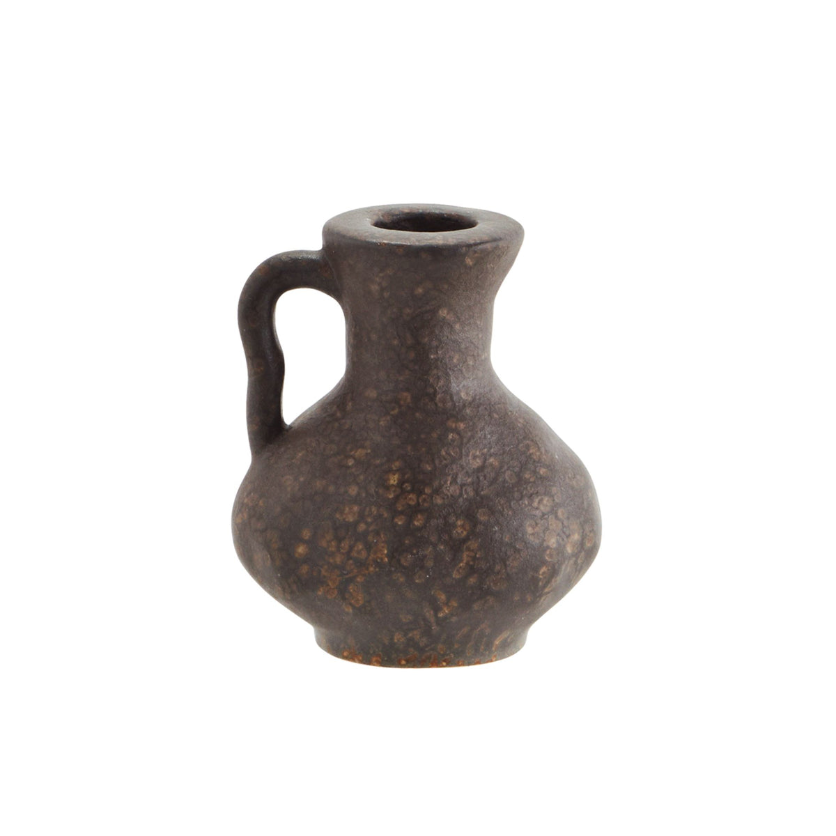 Stoneware Candle Holder | Rust