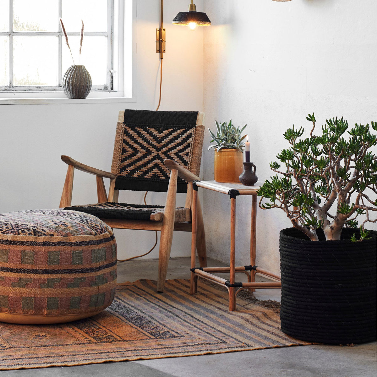 Stoneware Candle Holder | Rust
