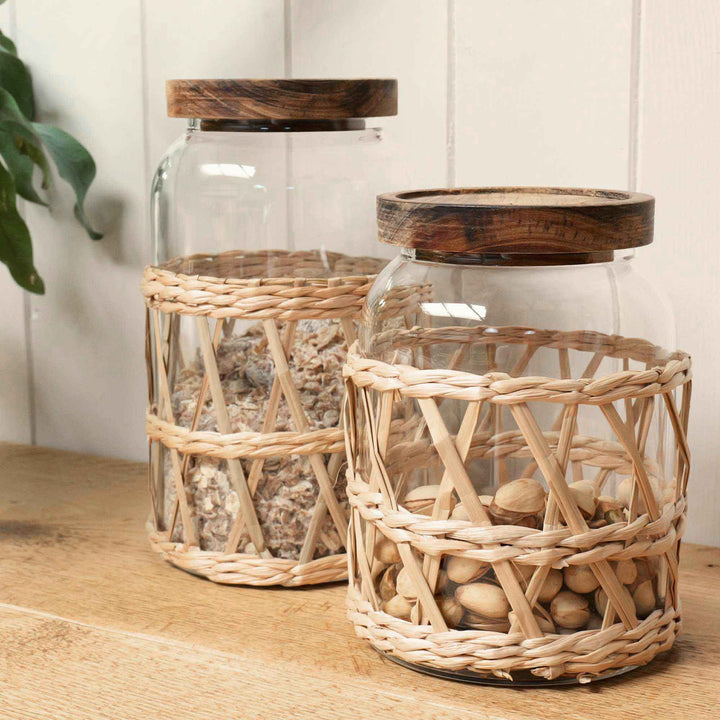 Pantry Storage Jars | Rattan