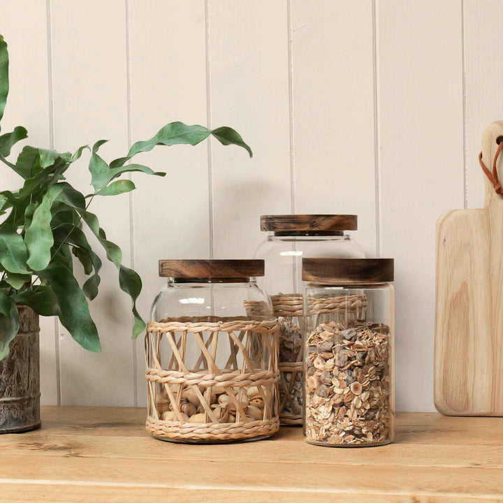 Pantry Storage Jars | Rattan