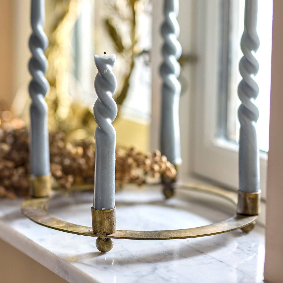 Table Candle Holder | Brass