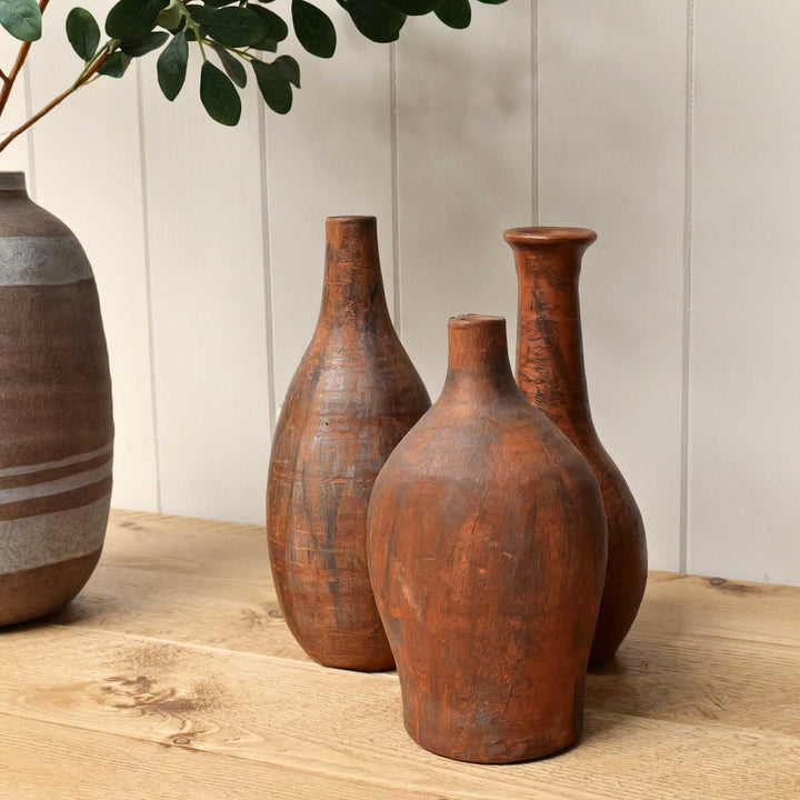 Terracotta Vase | Set of 3