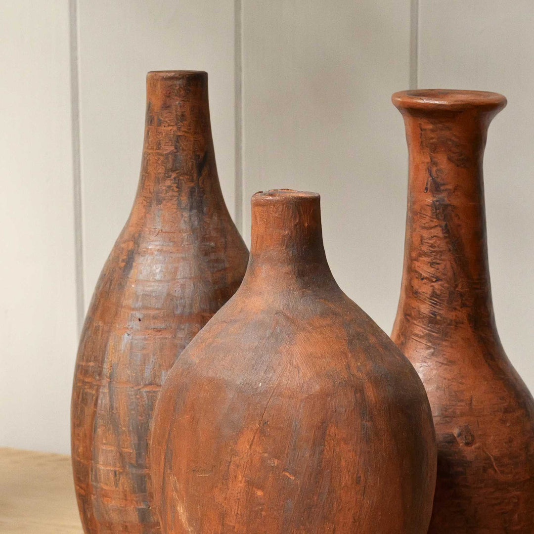 Terracotta Vase | Set of 3