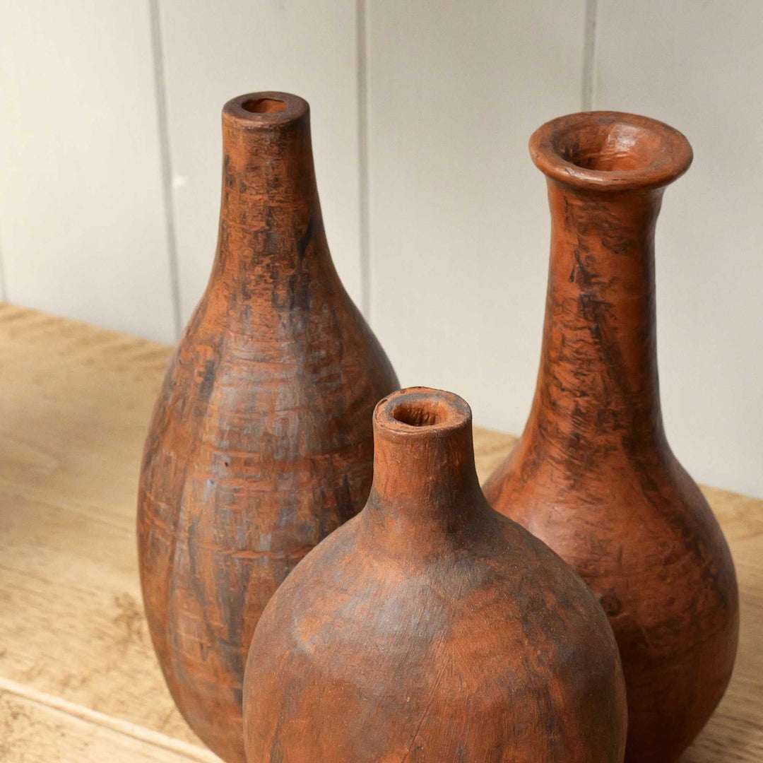 Terracotta Vase | Set of 3