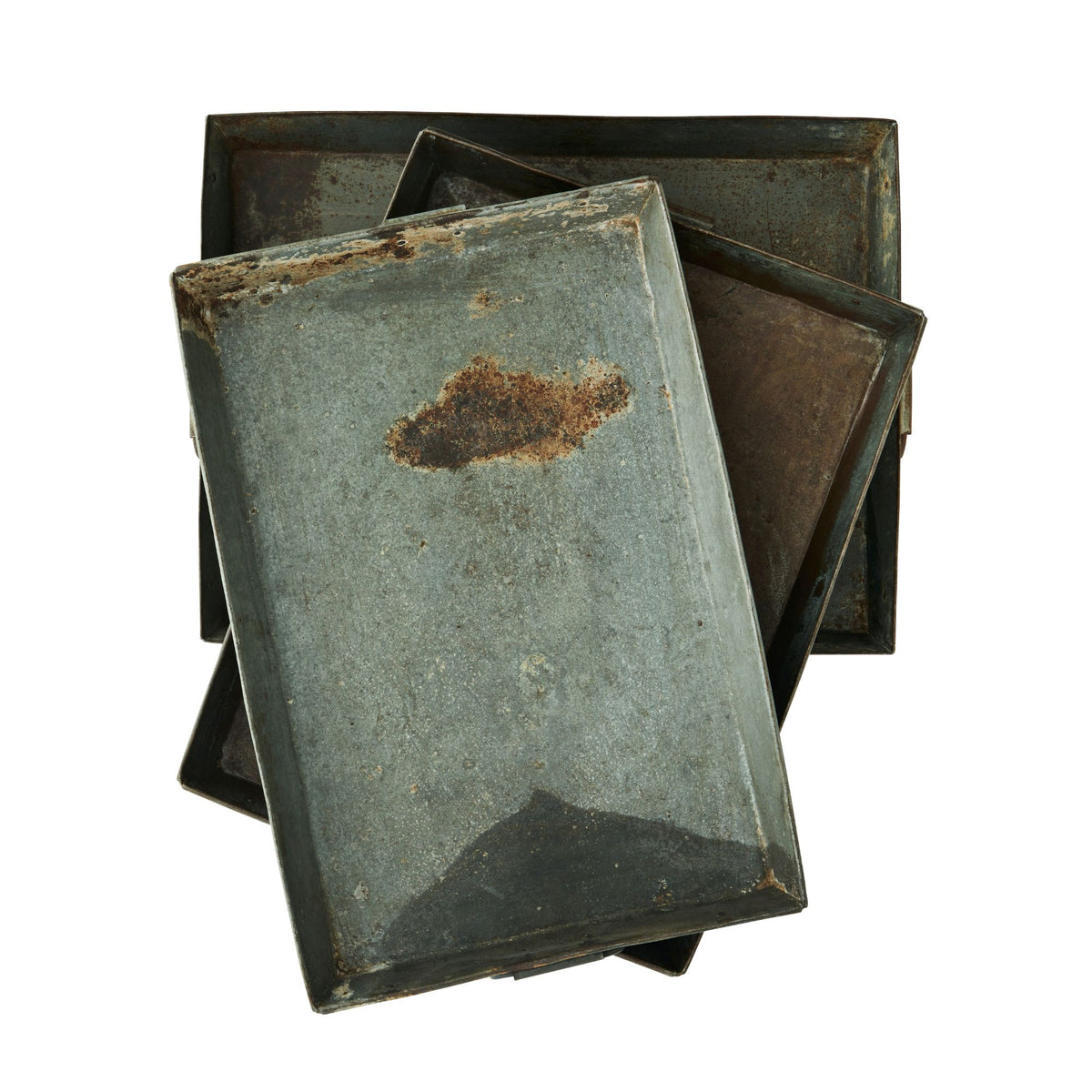 Recycled Serving Tray | Aged Metal
