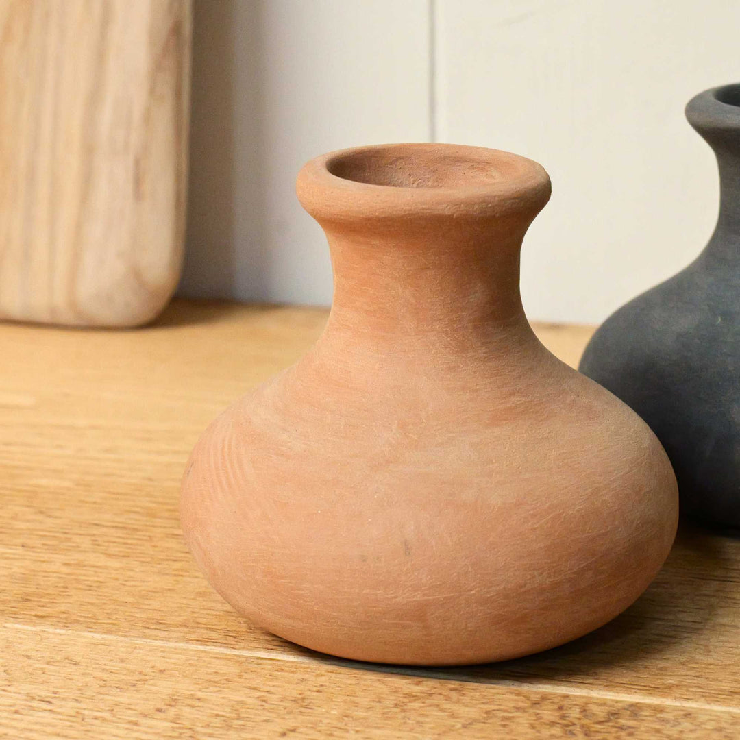 Small Terracotta Vase | Set of 2