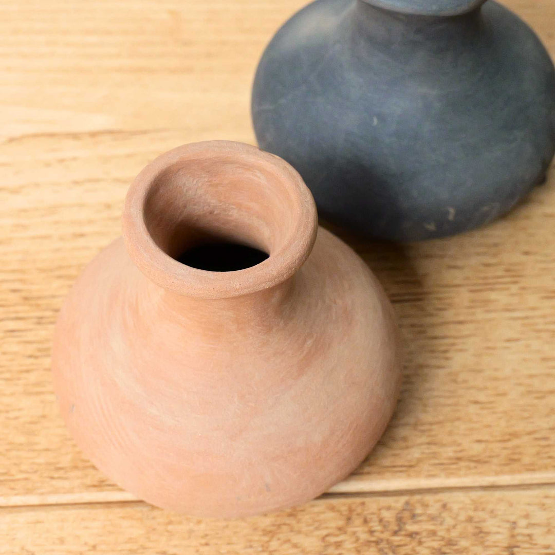 Small Terracotta Vase | Set of 2