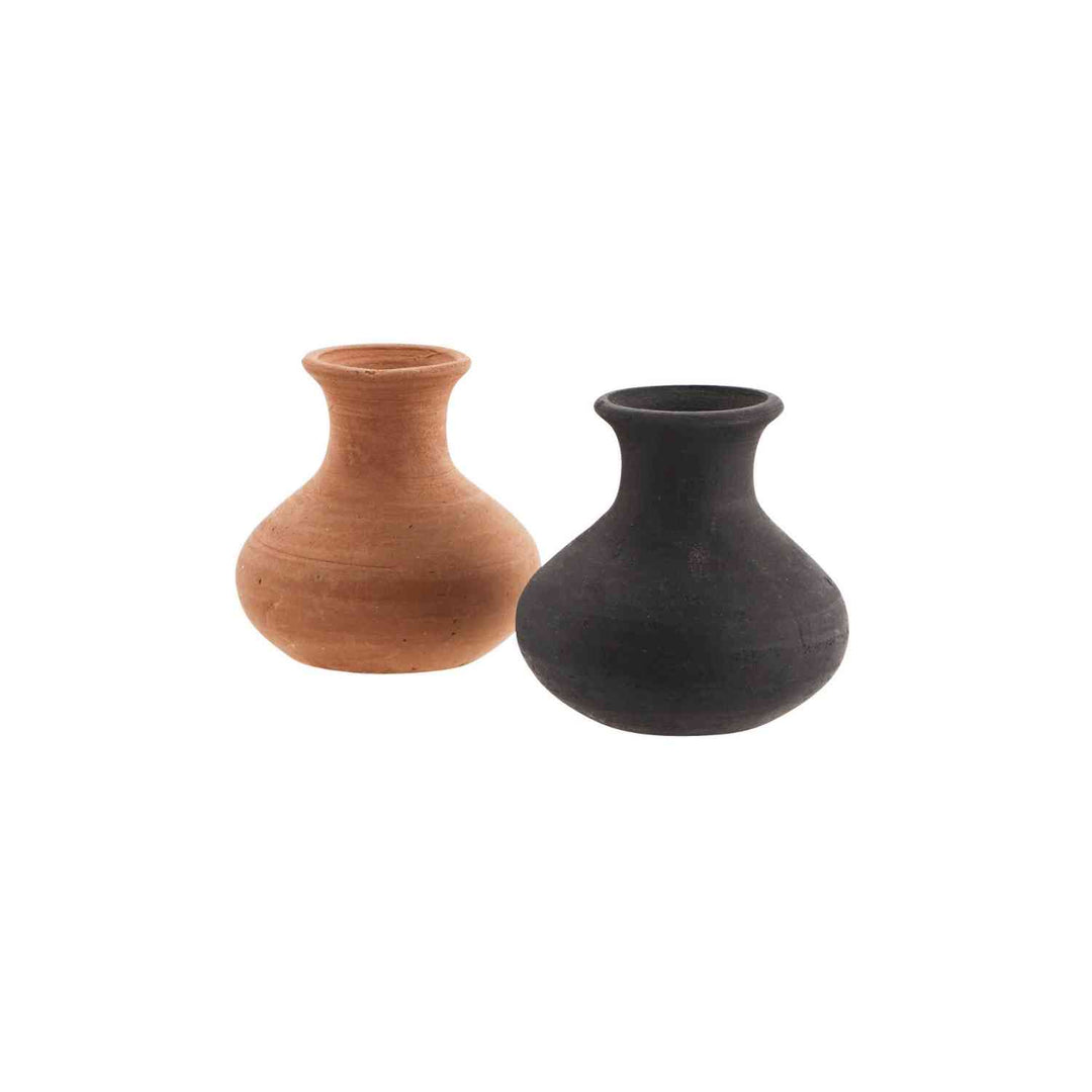 Small Terracotta Vase | Set of 2