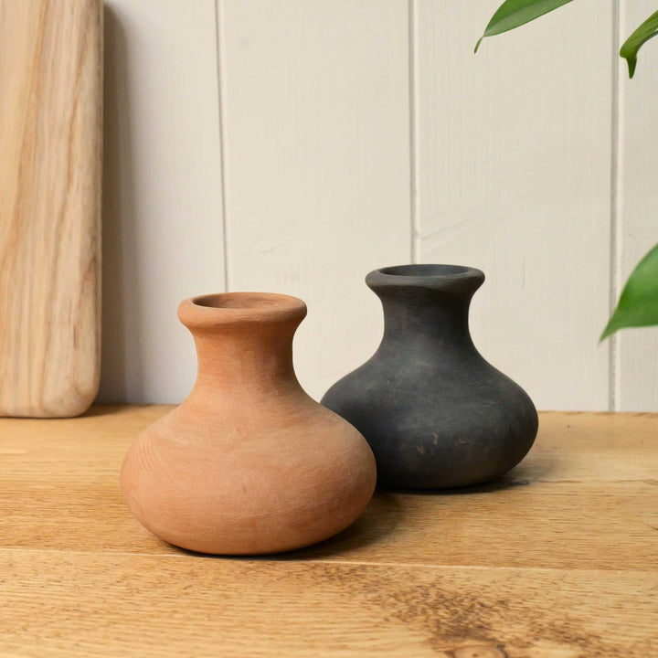 Small Terracotta Vase | Set of 2