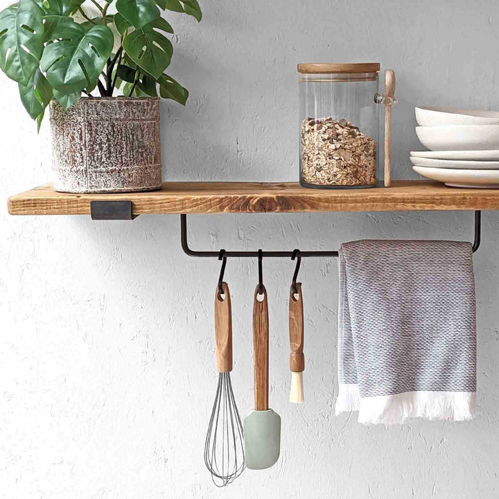 Metal Hanging Rail | Antique Black