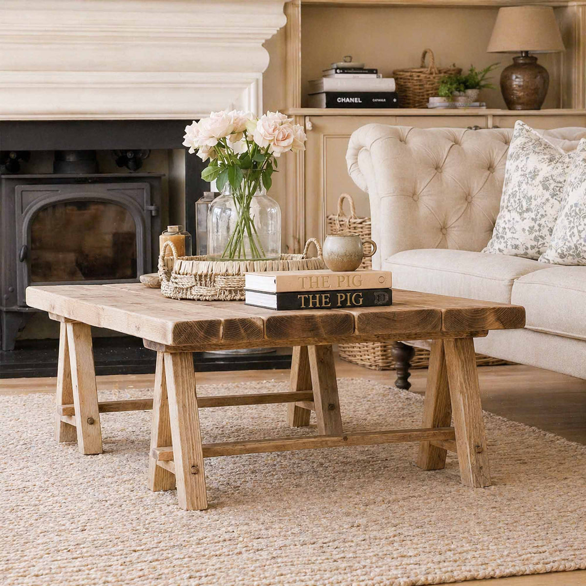 Trestle Coffee Table