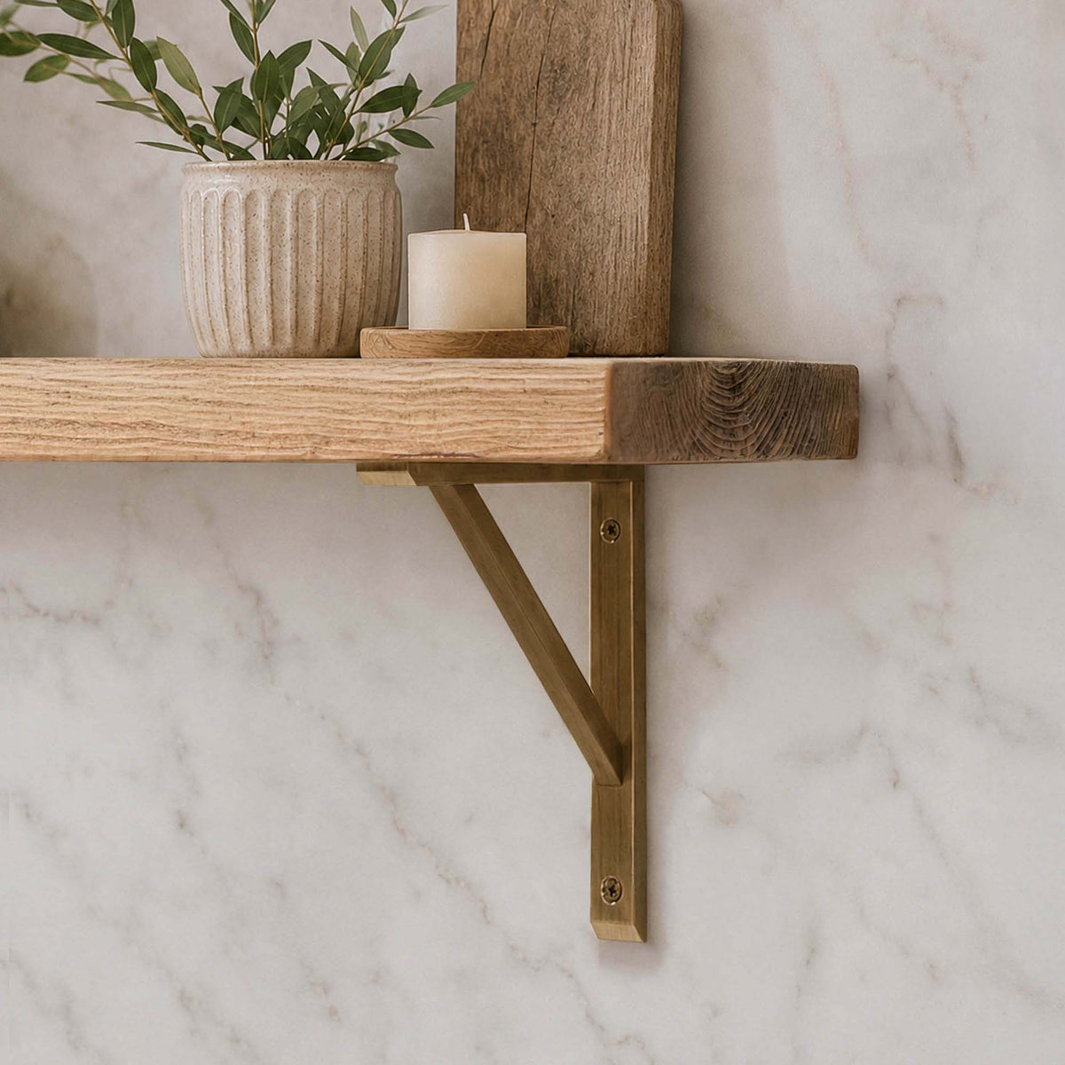 Engineered Brass Bracket Shelf