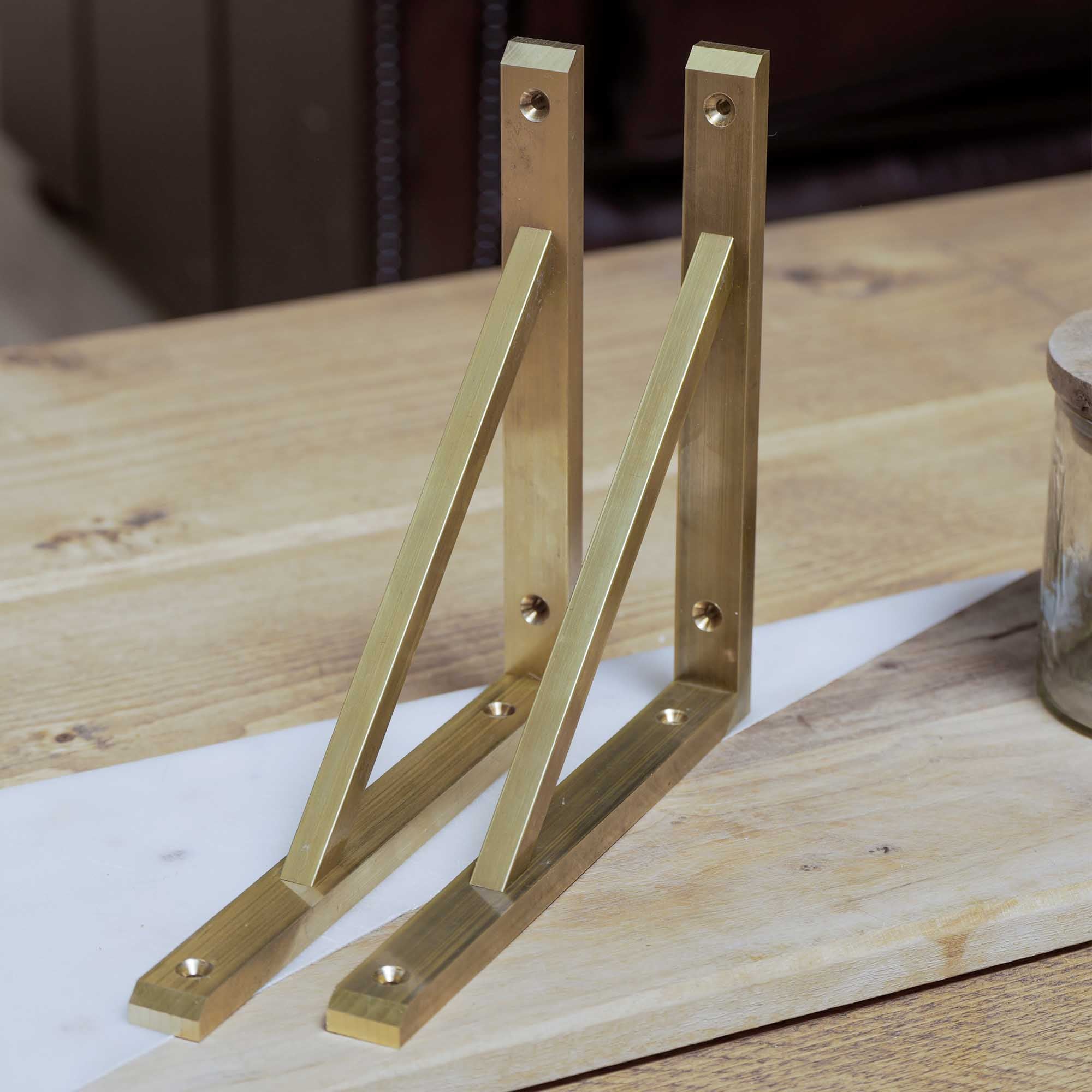 Engineered Brass Bracket Shelf