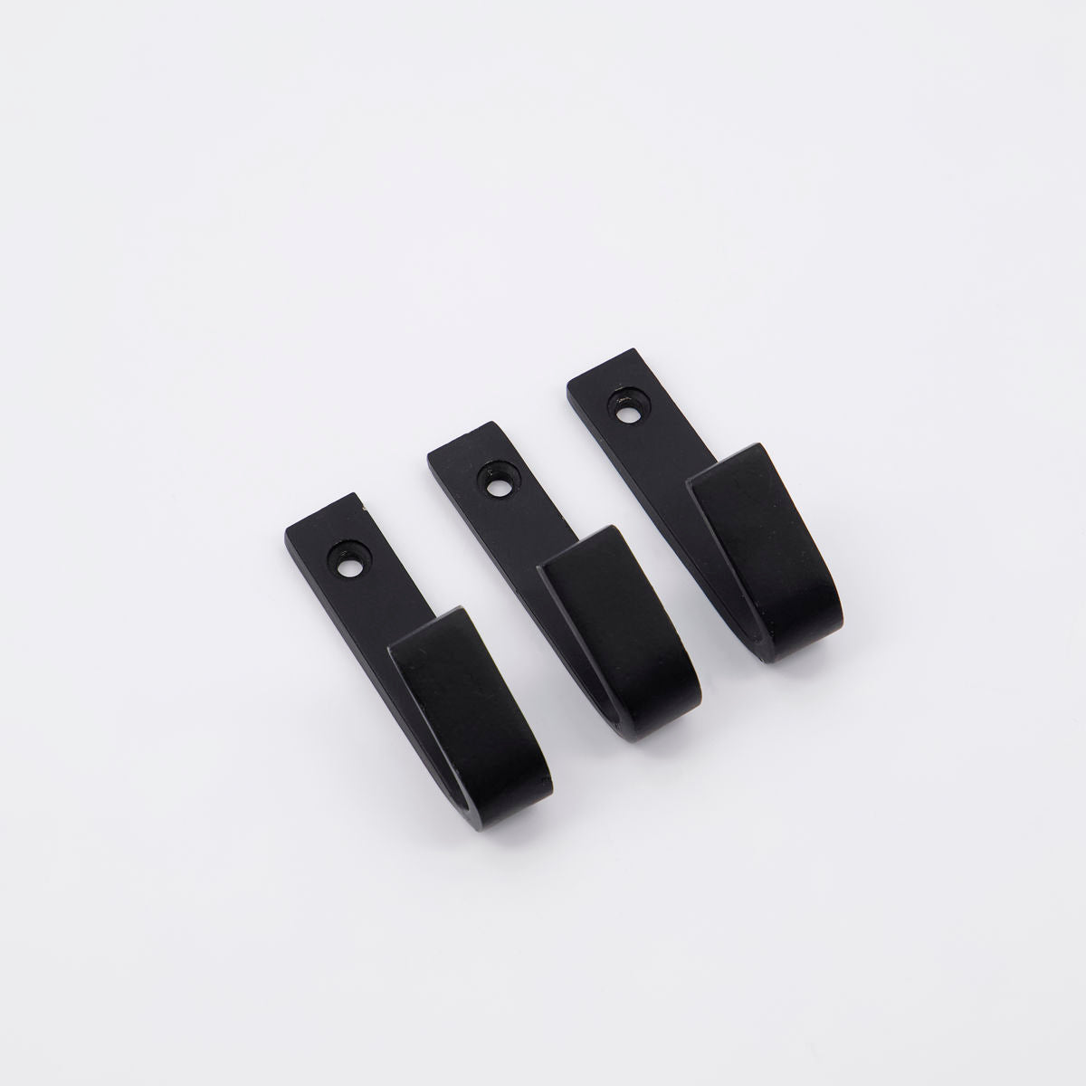 Wooden Coat Rack | Single Black Hooks