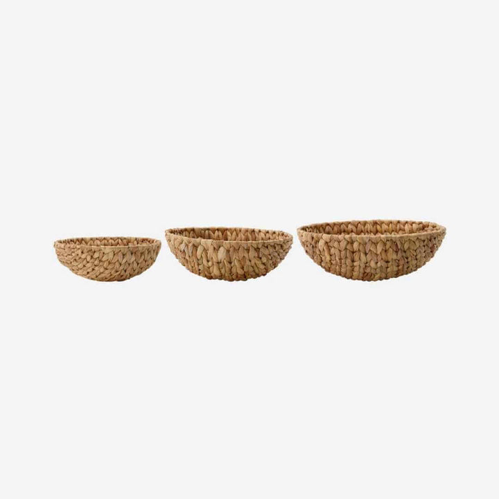 Round Handwoven Bowl | Natural