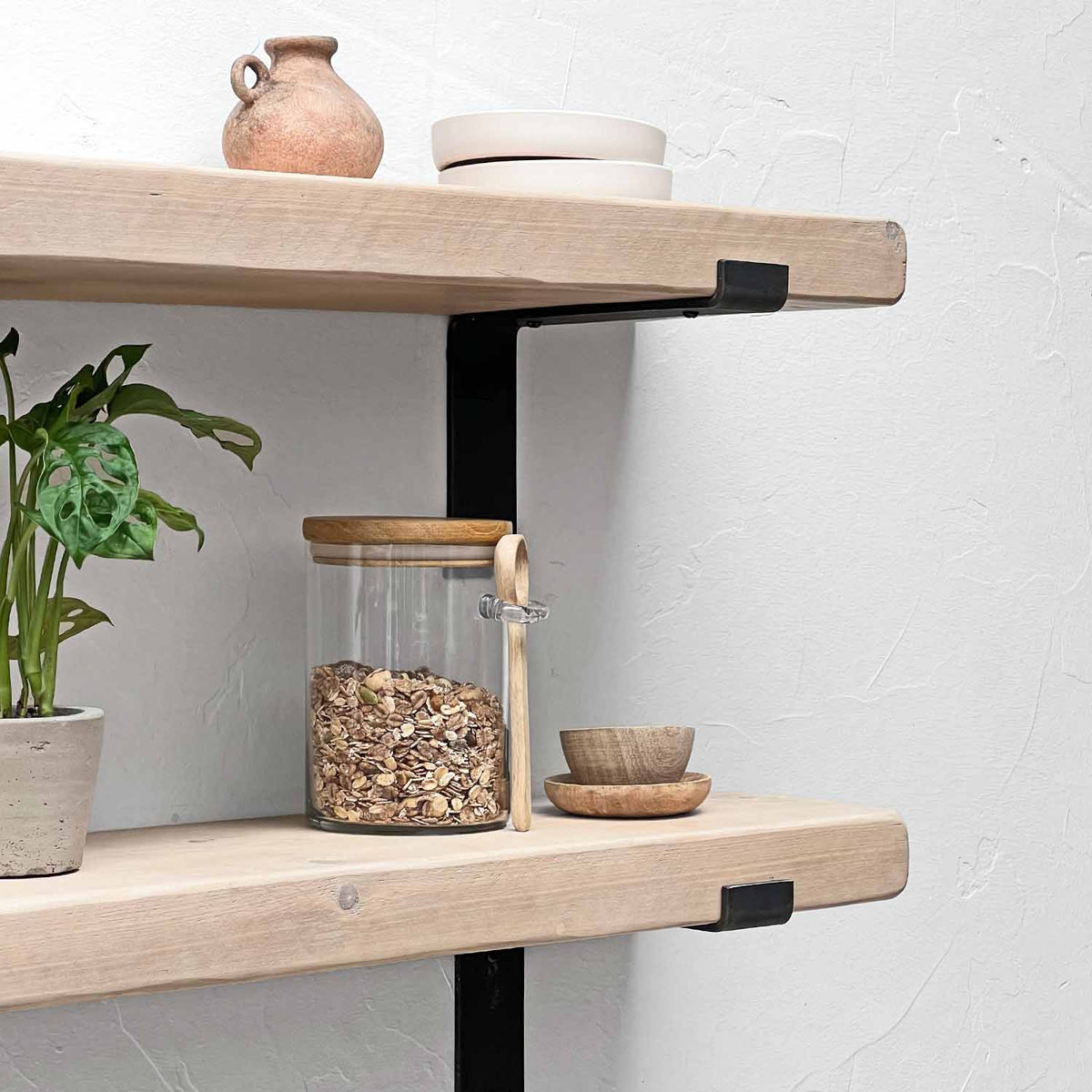 Shabby Chic Shelf | Lipped Brackets | 22cm Depth