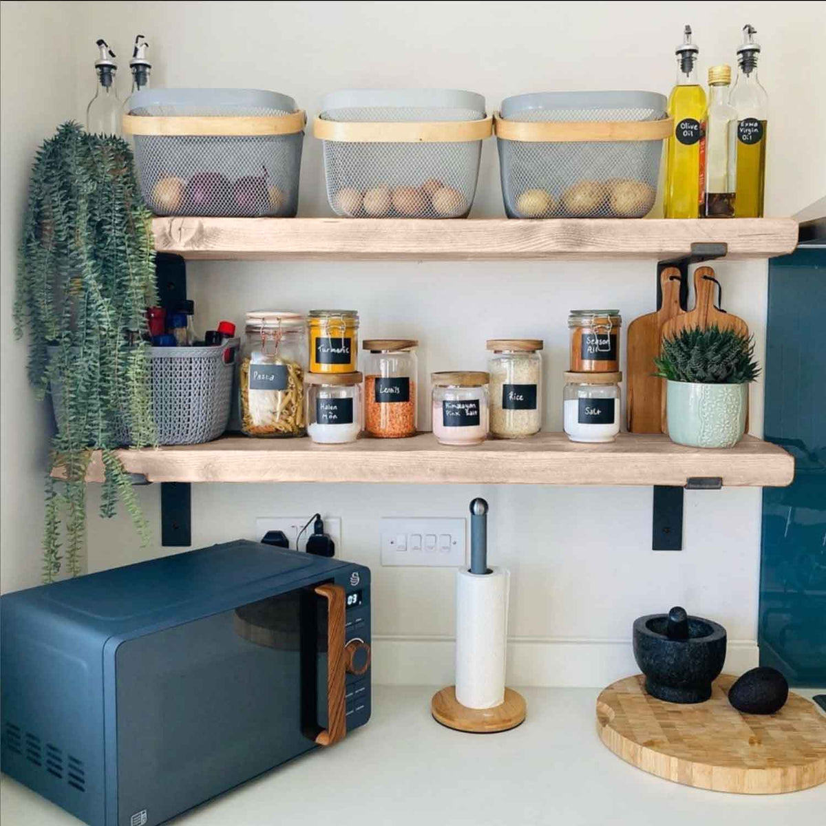 Shabby Chic Shelf | Lipped Brackets | 30cm Depth
