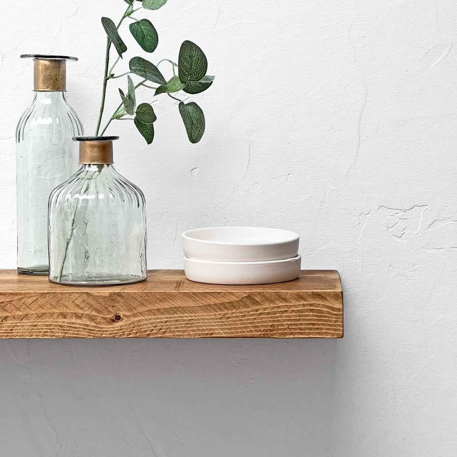 Contemporary Wooden Floating Shelf 22cm Depth Ben Simpson Furniture