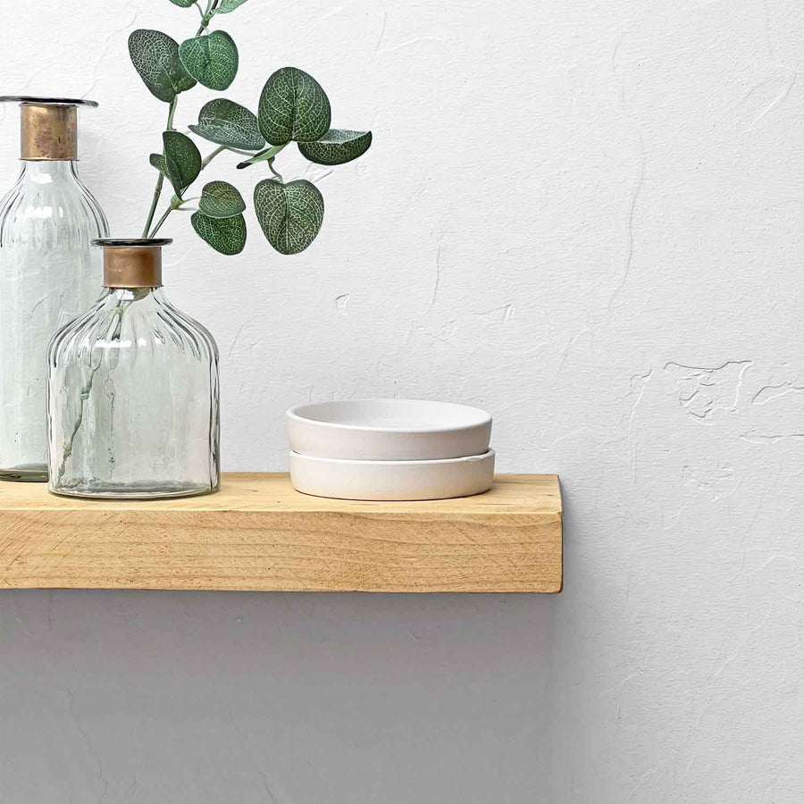 Contemporary Wooden Floating Shelf 22cm Depth Ben Simpson Furniture