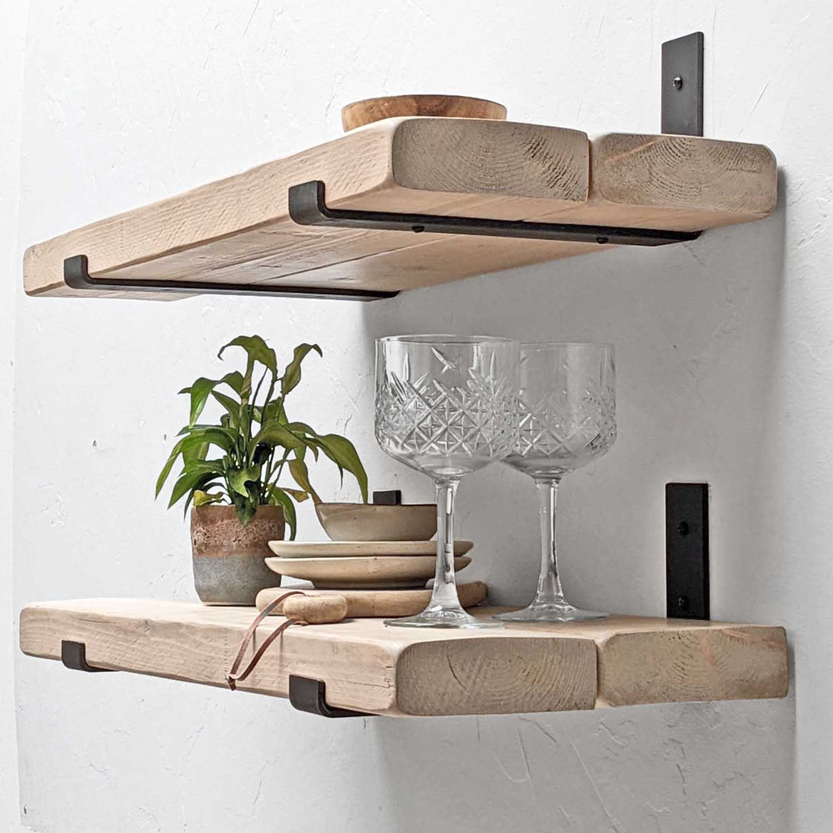 Shabby Chic Inverted Bracket Shelf | 30cm Depth