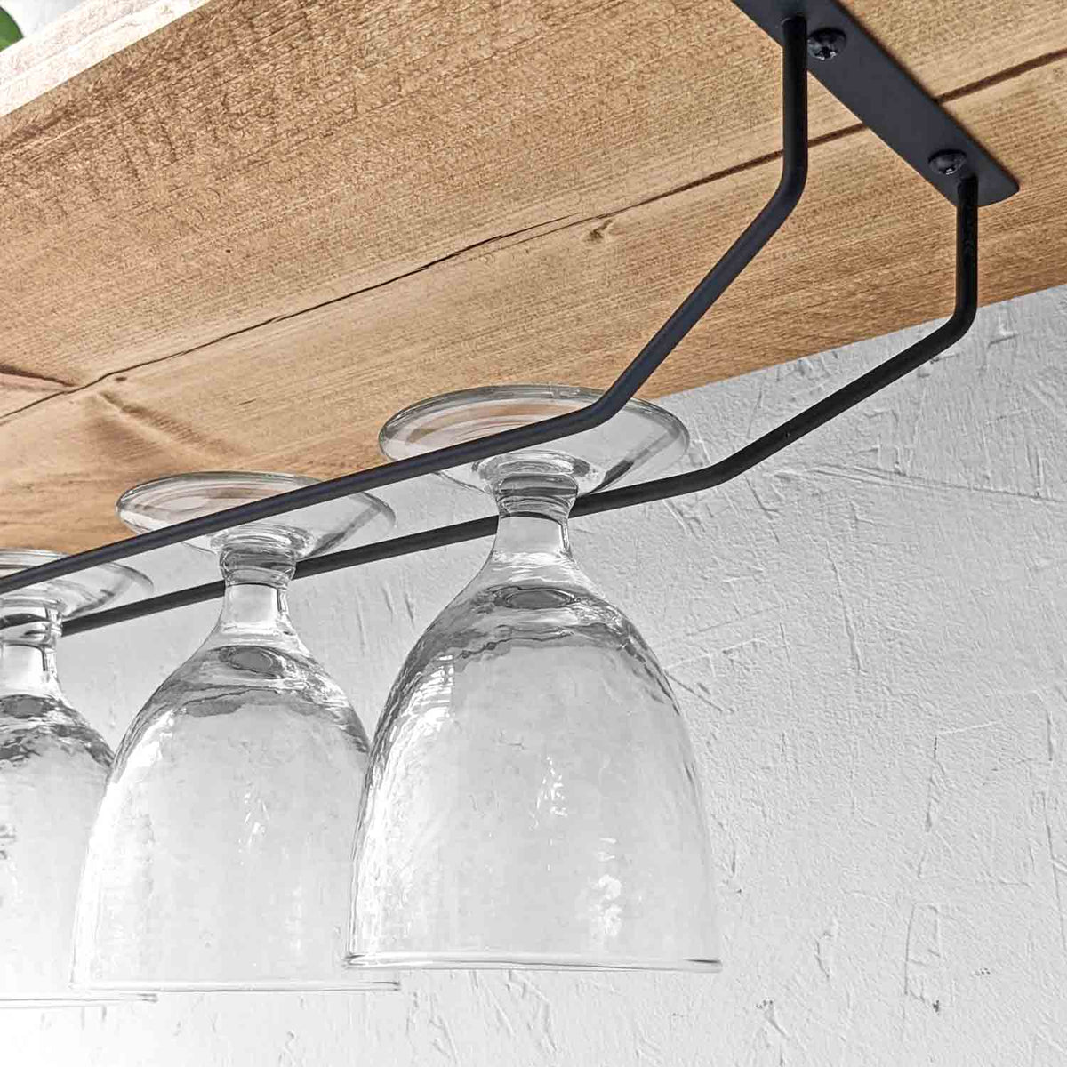 Metal Wine Glass Rack | Black